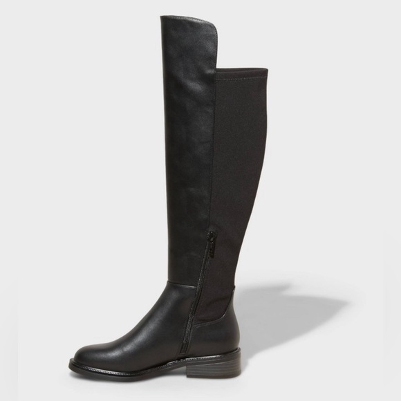 A New Day Black Over-the-Knee Women's Boots Size 6.5 - Picture 2 of 6